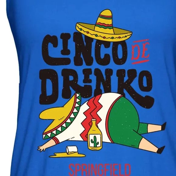 Cinco De O Fiesta On Cinco De Mayo In Springfield Gift Ladies Essential Flowy Tank