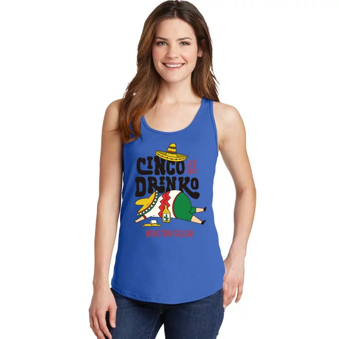 Cinco De O Fiesta On Cinco De Mayo In Winstongiftsalem Meaningful Gift Ladies Essential Tank