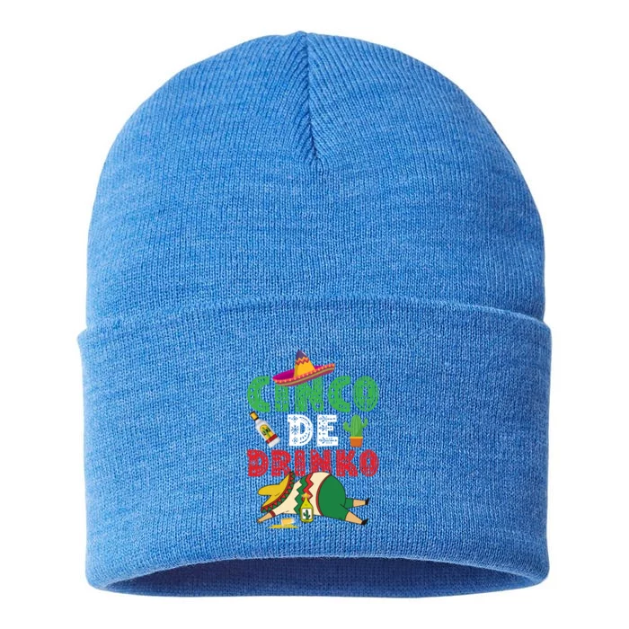 Cinco De O Funny Cinco De Mayo Cool Gift Sustainable Knit Beanie