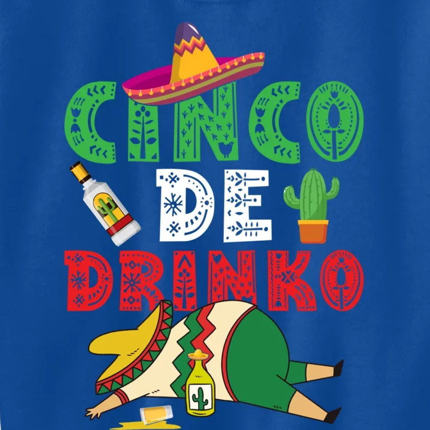 Cinco De O Funny Cinco De Mayo Cool Gift Kids Sweatshirt