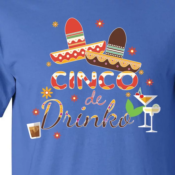 Cinco De O Funny Festive Ing Bartender Sombrero Cute Gift Tall T-Shirt