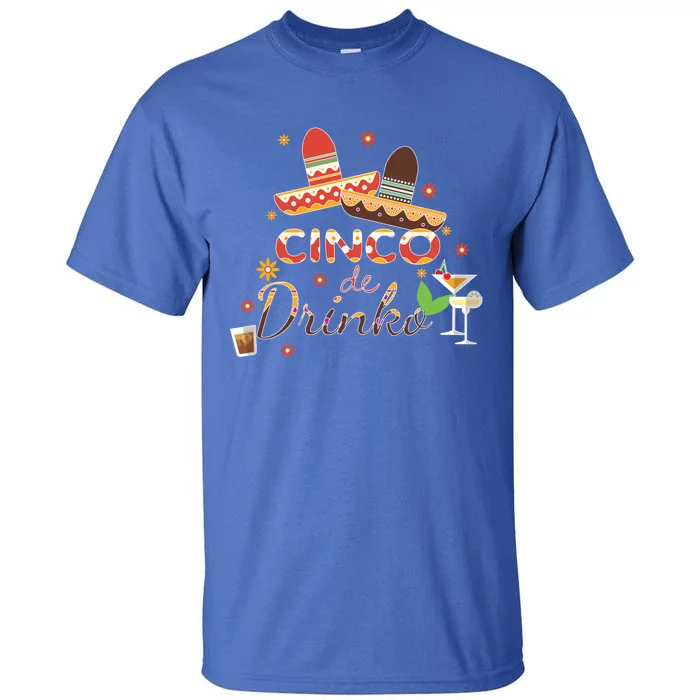 Cinco De O Funny Festive Ing Bartender Sombrero Cute Gift Tall T-Shirt