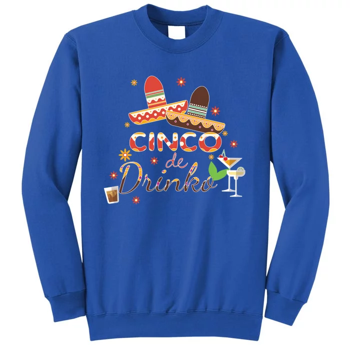 Cinco De O Funny Festive Ing Bartender Sombrero Cute Gift Tall Sweatshirt