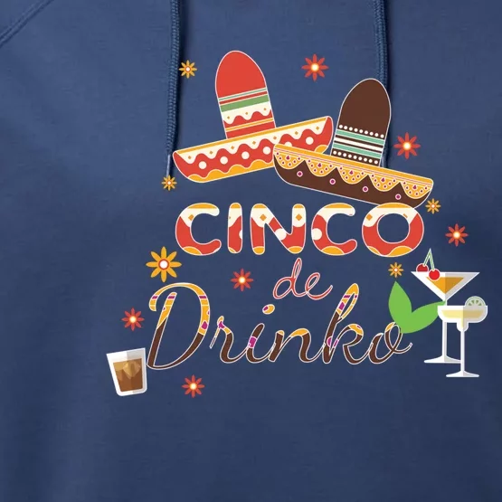 Cinco De O Funny Festive Ing Bartender Sombrero Cute Gift Performance Fleece Hoodie