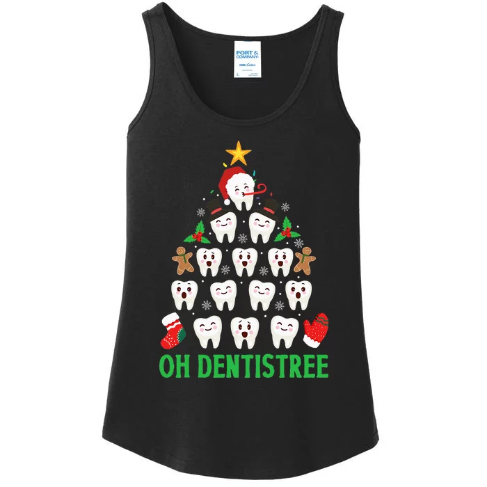 Christmas Dentist Oh Dentistree Funny Xmas Dental Ladies Essential Tank