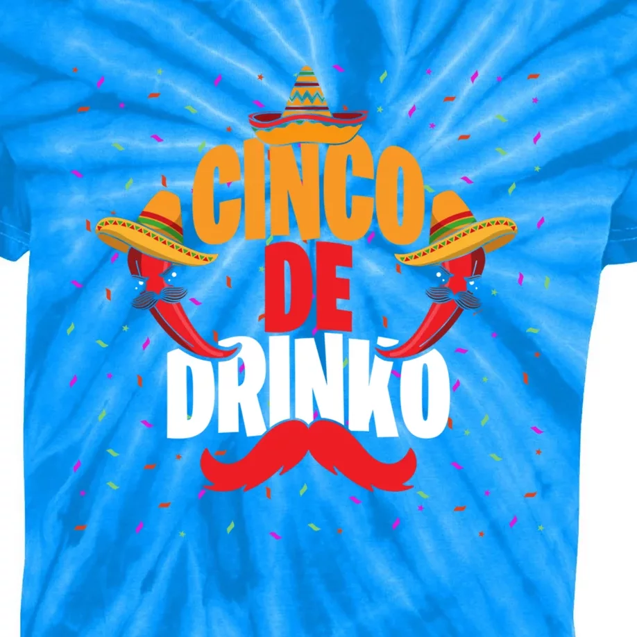 Cinco De O Funny Mexican Ing Costume Cool Gift Kids Tie-Dye T-Shirt