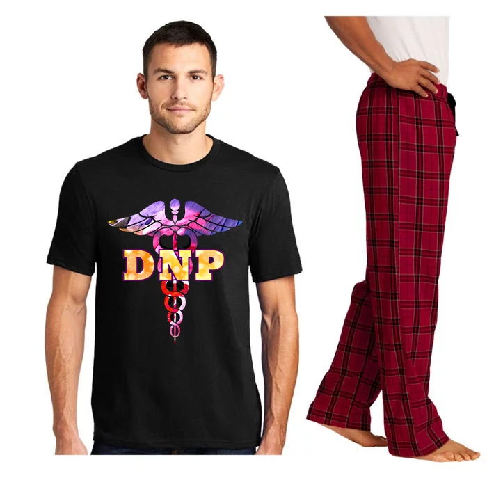 Colorful Doctor Of Nursing Practice Gift Caduceus Design Cool Gift Pajama Set