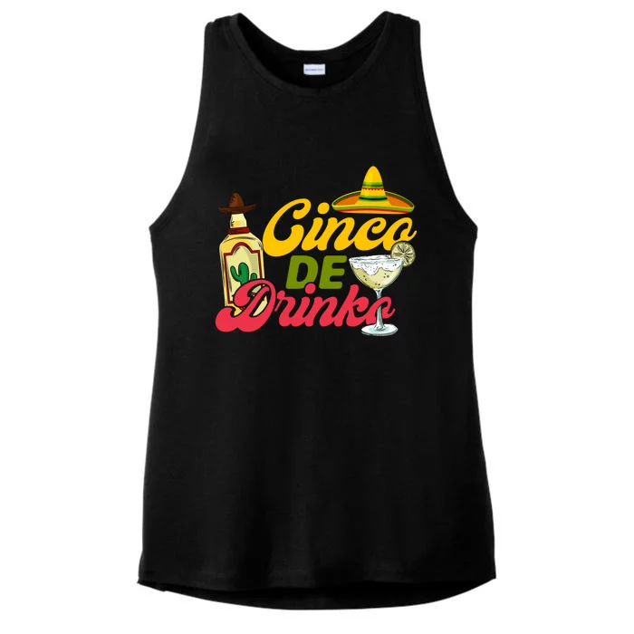 Cinco De O Mexican Fiesta Party Cinco De Mayo Funny Gift Ladies Tri-Blend Wicking Tank