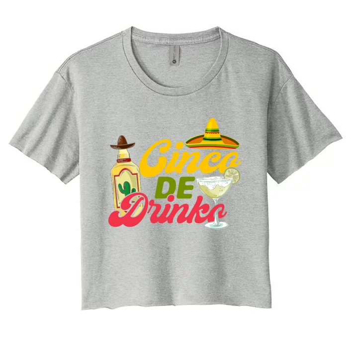 Cinco De O Mexican Fiesta Party Cinco De Mayo Funny Gift Women's Crop Top Tee