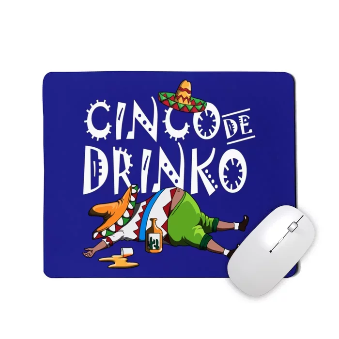 Cinco De O Mexican Sombrero Mustache Mexico Gift Mousepad