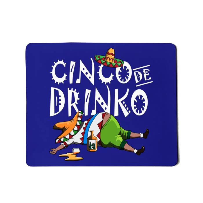 Cinco De O Mexican Sombrero Mustache Mexico Gift Mousepad