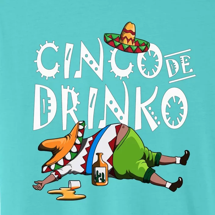 Cinco De O Mexican Sombrero Mustache Mexico Gift ChromaSoft Performance T-Shirt