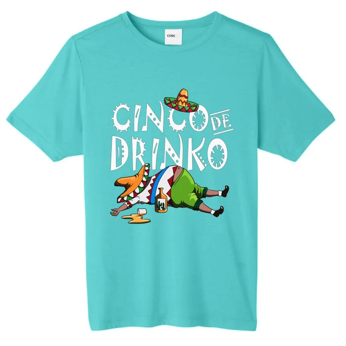 Cinco De O Mexican Sombrero Mustache Mexico Gift ChromaSoft Performance T-Shirt