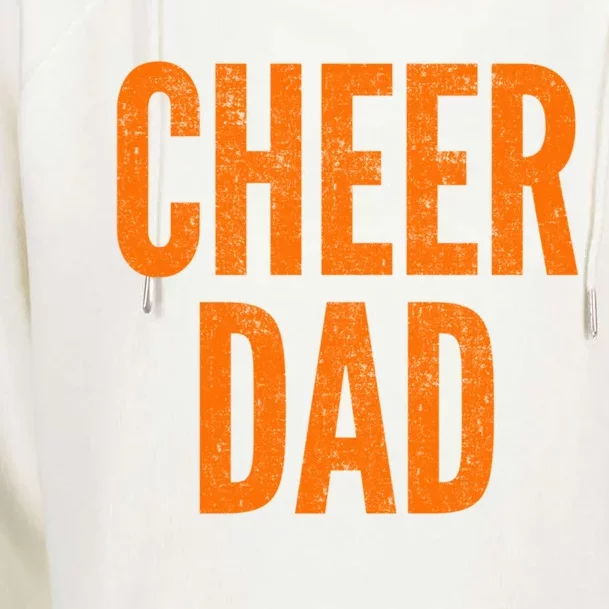 Cheer Dad Orange And Black Cheerleading Matching Parents Gift Womens Funnel Neck Pullover Hood