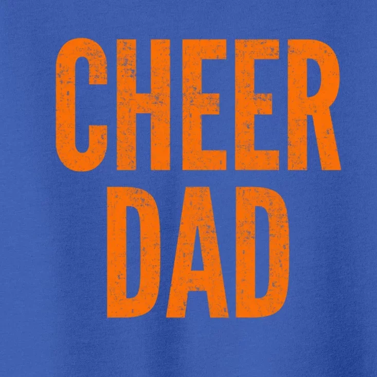 Cheer Dad Orange And Black Cheerleading Matching Parents Gift Toddler T-Shirt