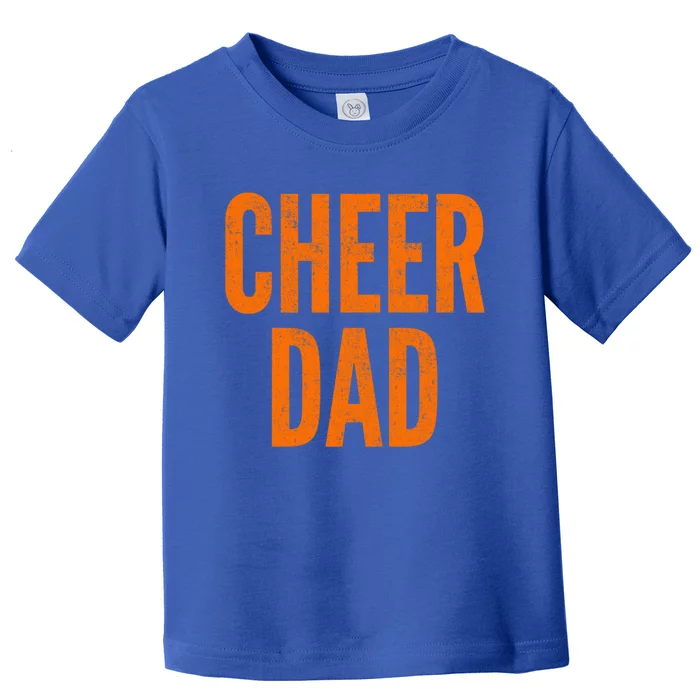 Cheer Dad Orange And Black Cheerleading Matching Parents Gift Toddler T-Shirt