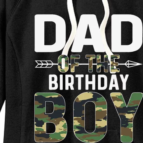 Camouflage Dad of the Birthday Women's Fleece Hoodie