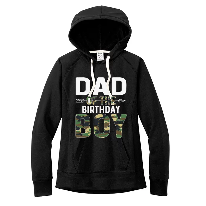 Camouflage Dad of the Birthday Women's Fleece Hoodie