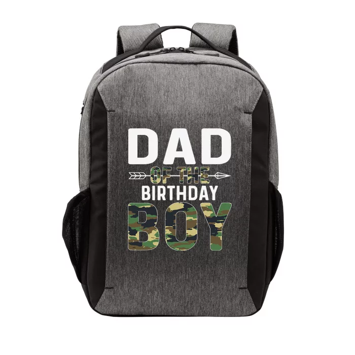 Camouflage Dad of the Birthday Vector Backpack