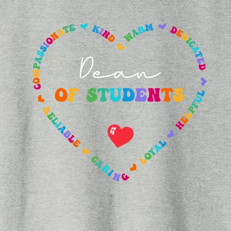 Cute Dean Of Students Appreciation Week Back To School Cool Gift Women's Crop Top Tee