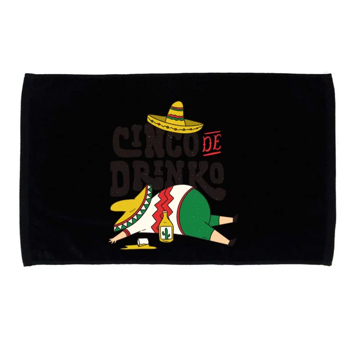 Cinco De O Alcohol Drunk Gift Microfiber Hand Towel