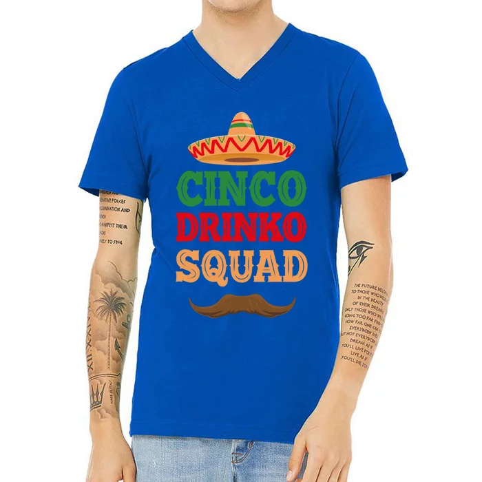 Cinco De O Cinco De Mayo Party Cinco O Squad Great Gift V-Neck T-Shirt