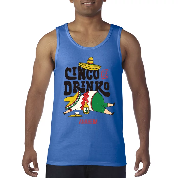 Cinco De O Fiesta On Cinco De Mayo In Anaheim Gift Tank Top