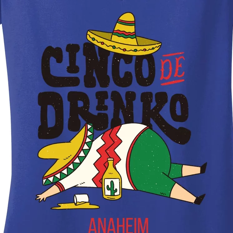 Cinco De O Fiesta On Cinco De Mayo In Anaheim Gift Women's V-Neck T-Shirt