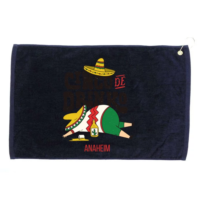 Cinco De O Fiesta On Cinco De Mayo In Anaheim Gift Grommeted Golf Towel