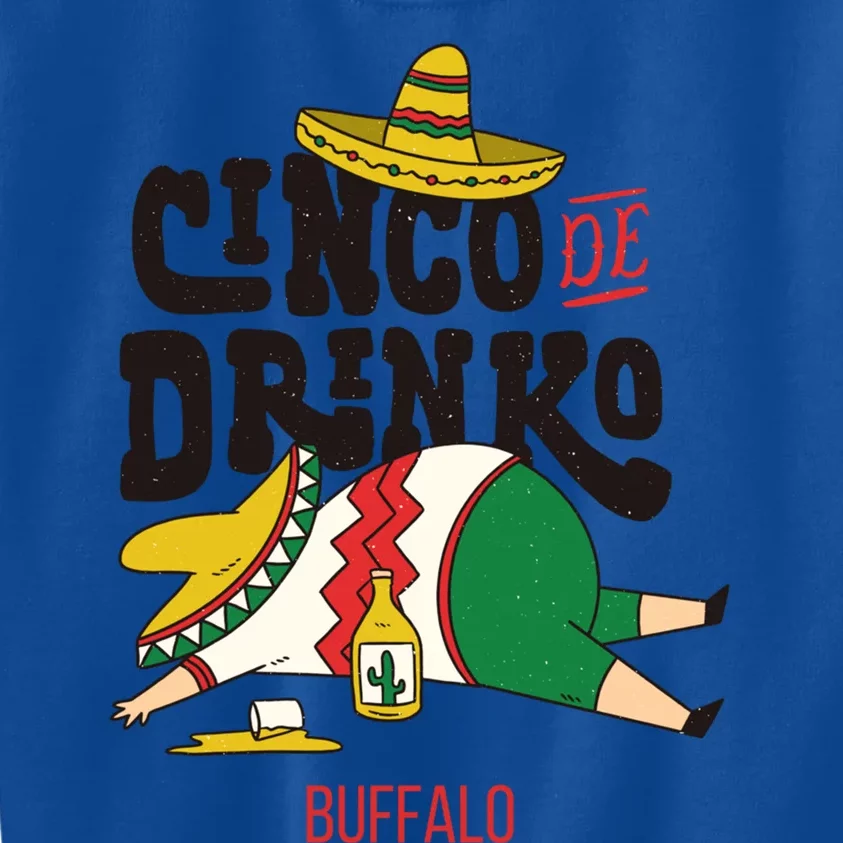 Cinco De O Fiesta On Cinco De Mayo In Buffalo Gift Kids Sweatshirt