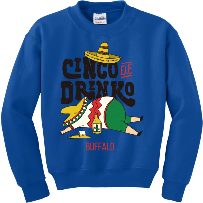 Cinco De O Fiesta On Cinco De Mayo In Buffalo Gift Kids Sweatshirt