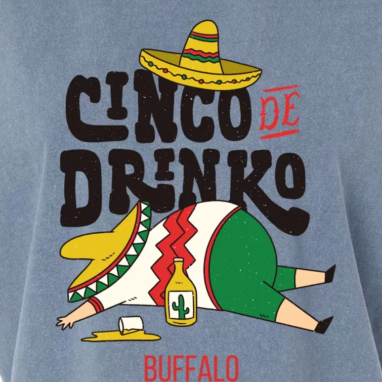 Cinco De O Fiesta On Cinco De Mayo In Buffalo Gift Garment-Dyed Women's Muscle Tee