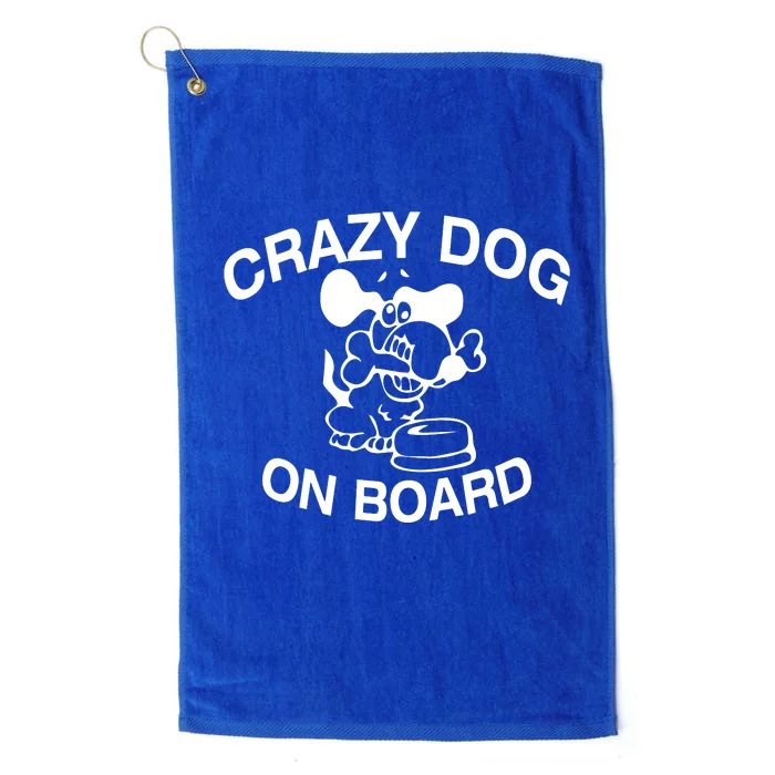 Crazy Dog On Board Platinum Collection Golf Towel