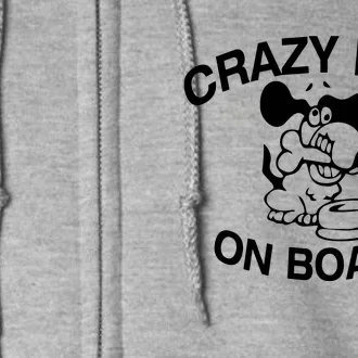 Crazy Dog On Board Full Zip Hoodie