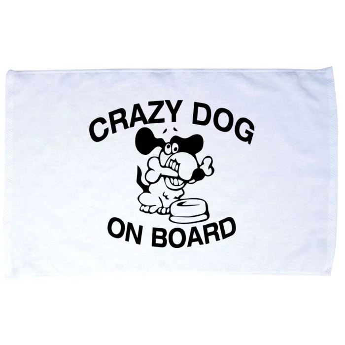 Crazy Dog On Board Microfiber Hand Towel