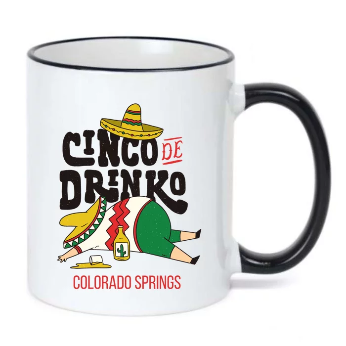 Cinco De O Fiesta On Cinco De Mayo In Colorado Springs Gift Black Color Changing Mug