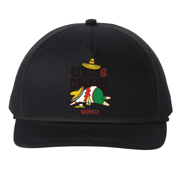 Cinco De O Fiesta On Cinco De Mayo In Nashville Gift Snapback Five-Panel Rope Hat