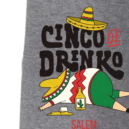 Cinco De O Fiesta On Cinco De Mayo In Salem Gift Doggie 3-End Fleece Hoodie