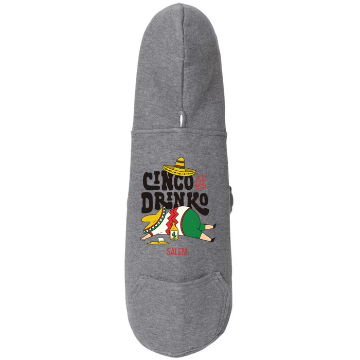 Cinco De O Fiesta On Cinco De Mayo In Salem Gift Doggie 3-End Fleece Hoodie