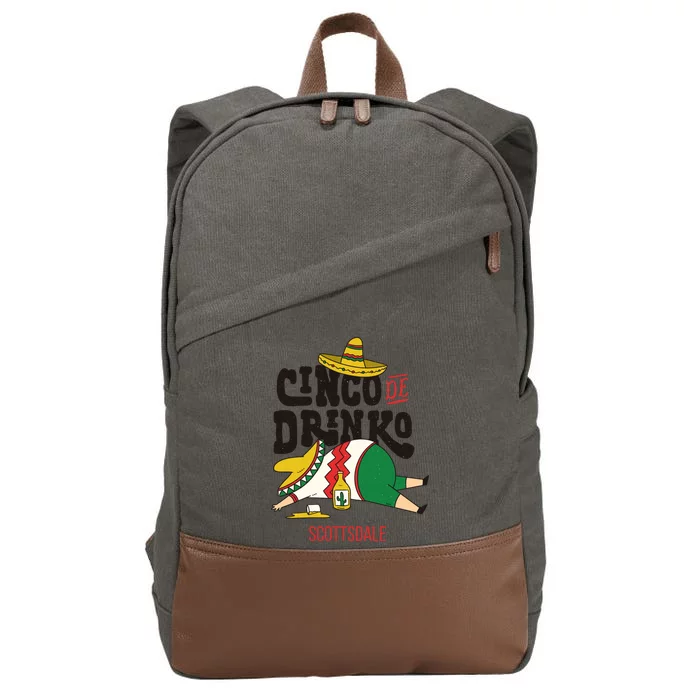 Cinco De O Fiesta On Cinco De Mayo In Scottsdale Cute Gift Cotton Canvas Backpack