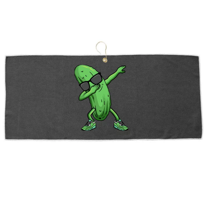 Cucumber Dabbing Pickle Dancing Lover Large Microfiber Waffle Golf Towel