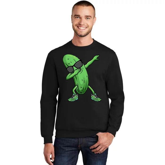 Cucumber Dabbing Pickle Dancing Lover Tall Sweatshirt