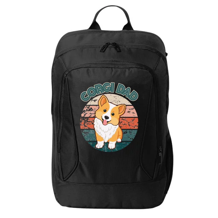 Corgi Dad Pembroke Welsh Corgi Dog Lovers Owner Doggy Doggo City Backpack