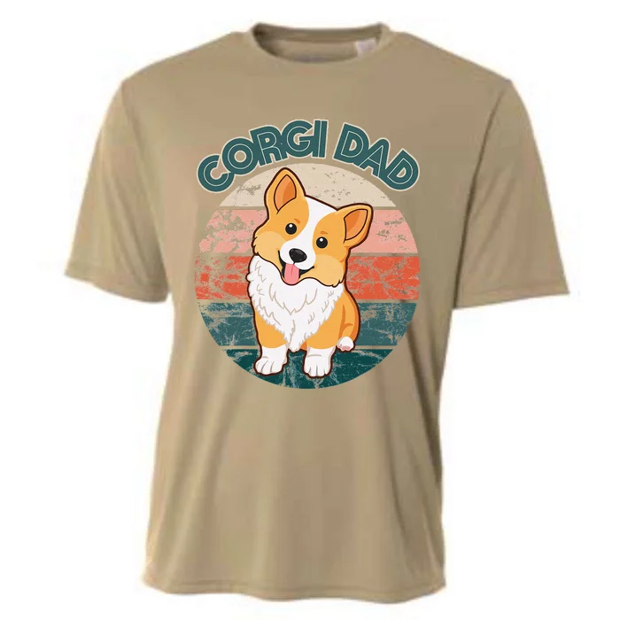 Corgi Dad Pembroke Welsh Corgi Dog Lovers Owner Doggy Doggo Cooling Performance Crew T-Shirt