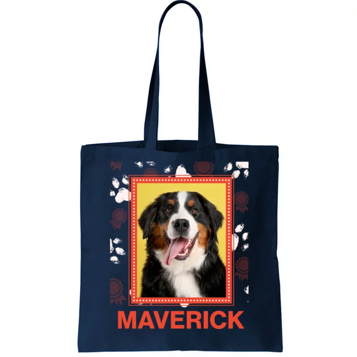 Custom Dog Pet Personalize Picture Photo Name Tote Bag