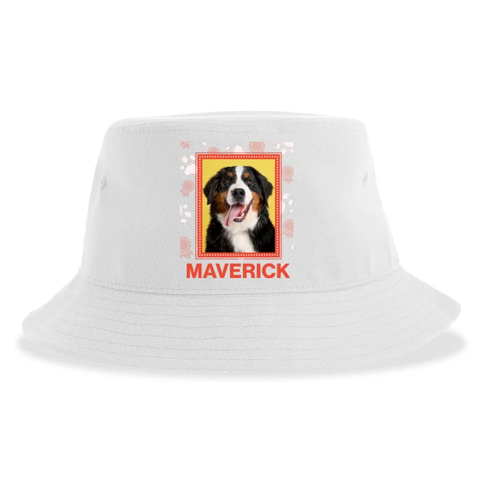 Custom Dog Pet Personalize Picture Photo Name Sustainable Bucket Hat