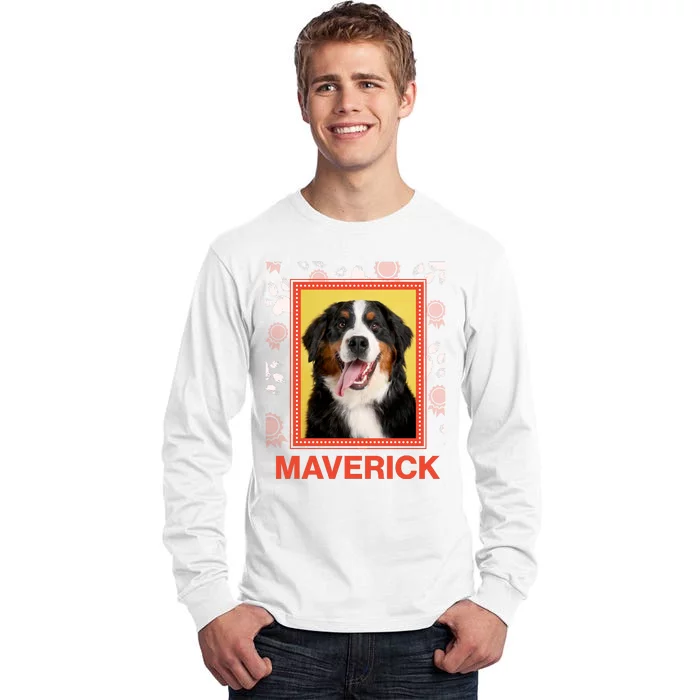 Custom Dog Pet Personalize Picture Photo Name Tall Long Sleeve T-Shirt