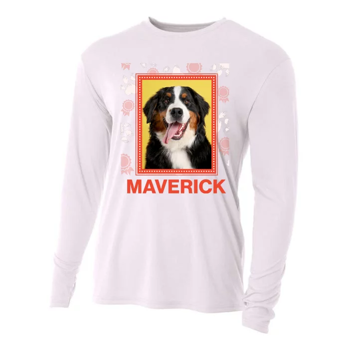 Custom Dog Pet Personalize Picture Photo Name Cooling Performance Long Sleeve Crew