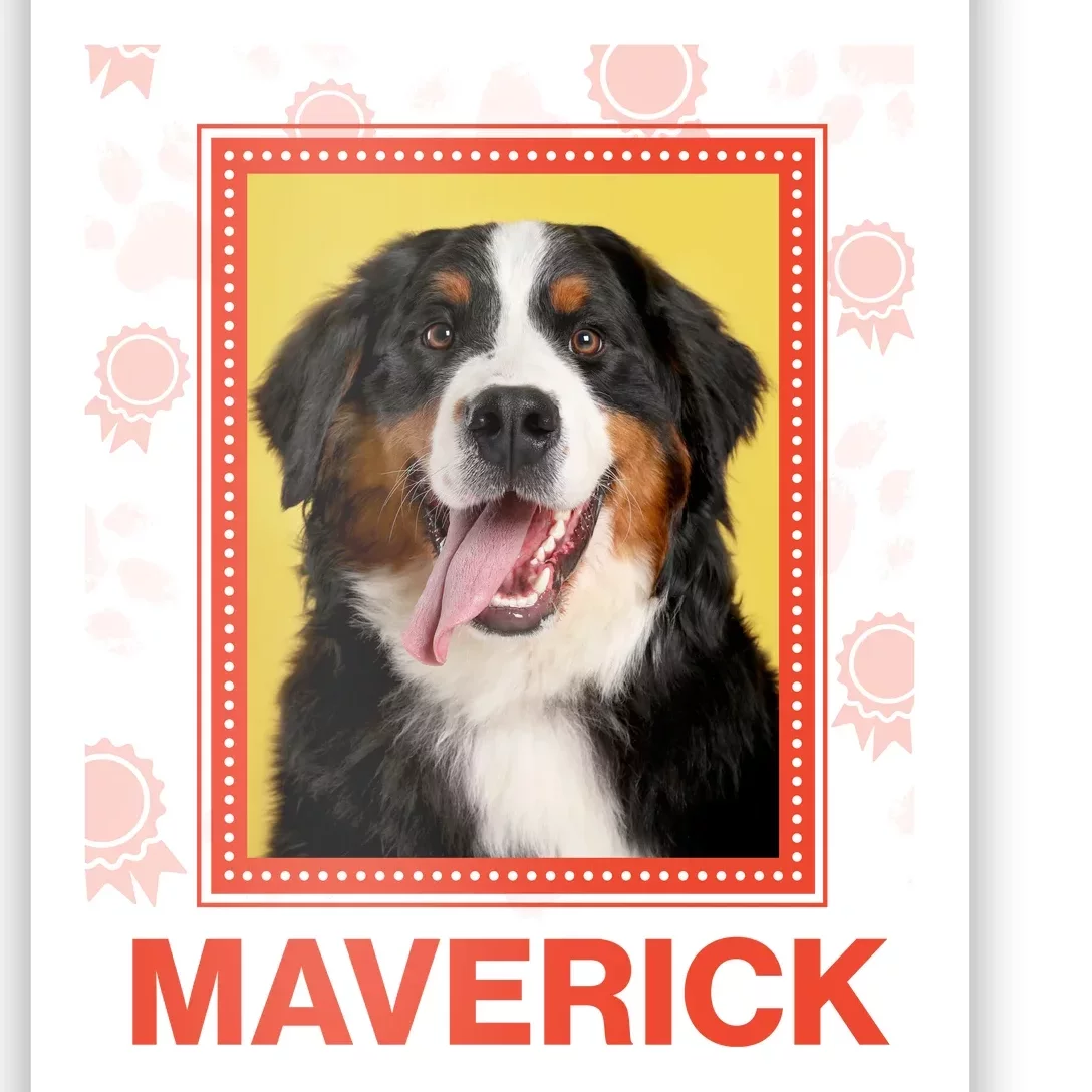 Custom Dog Pet Personalize Picture Photo Name Poster