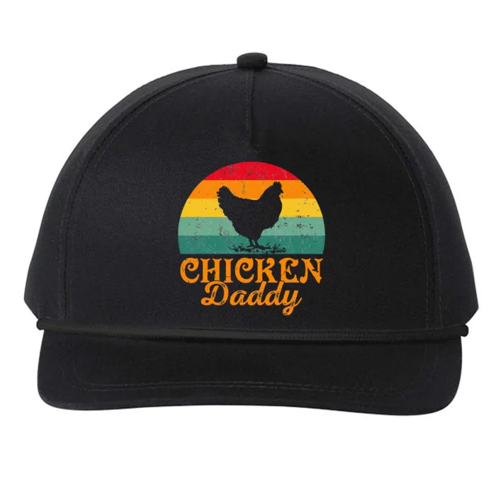 Chicken Daddy Poultry Farmer FatherS Day Snapback Five-Panel Rope Hat